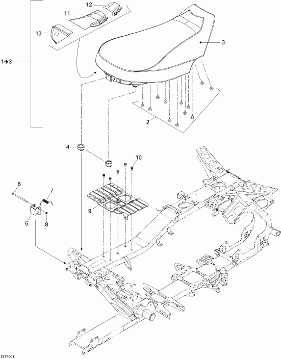 ���������� Bombardier Outlander 400 EFI, 2010 - Seat