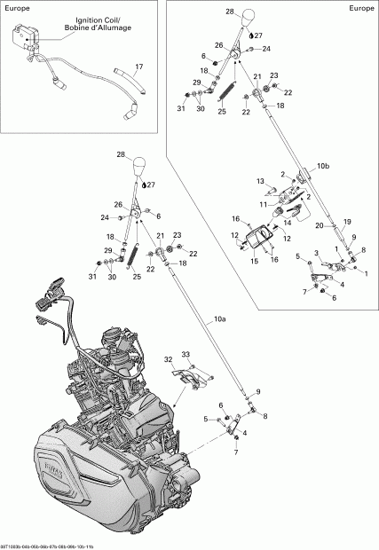 ATV  Outlander 650 EFI, 2010 ������ - Engine 2