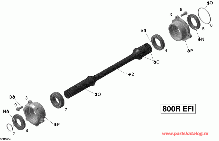  BRP  Outlander 800R EFI, 2010 -   