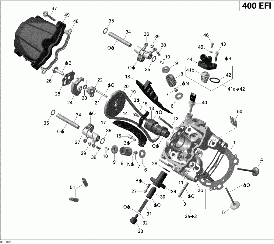  BRP Outlander Max 400 EFI, 2010 - Cylinder Head