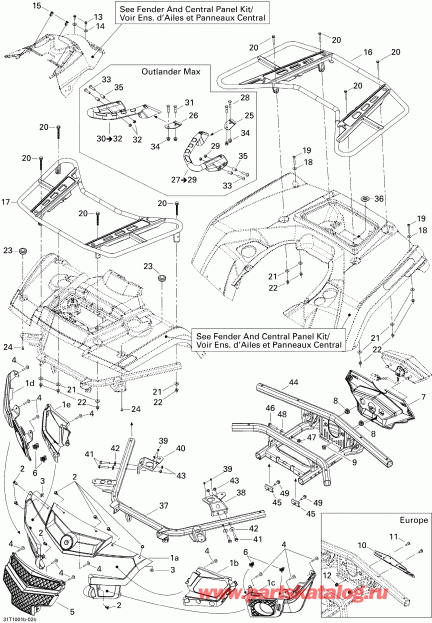 ���������� BRP ����������� Outlander Max 400 EFI, 2010 - ������ � ���������� 2