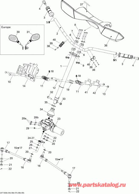 BRP ����������� Outlander Max 500 EFI, 2010 - ������� ������� Xt, Xt-p