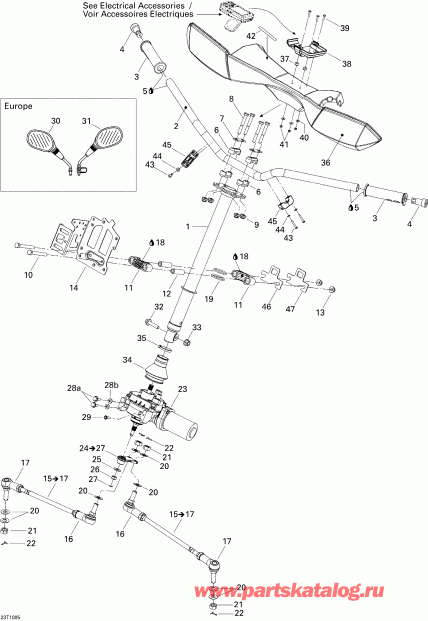 Outlander Max 500 EFI Ltd, 2010 ������ - Steering 500 Efi