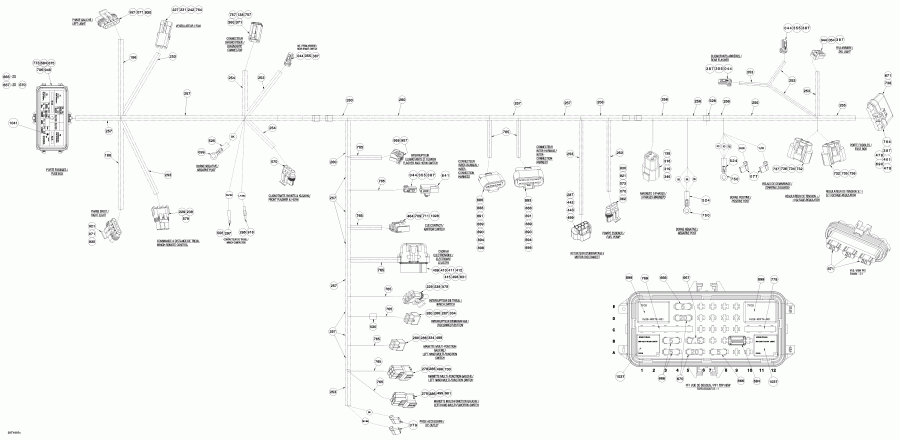 ���������� Bombardier ����������� Outlander Max 650 EFI, 2010 - Main Harness Europe