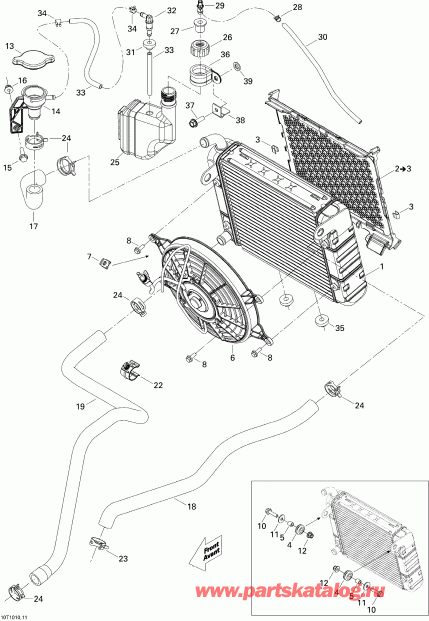 ����������  Renegade 800R EFI STD, 2010 - Cooling System