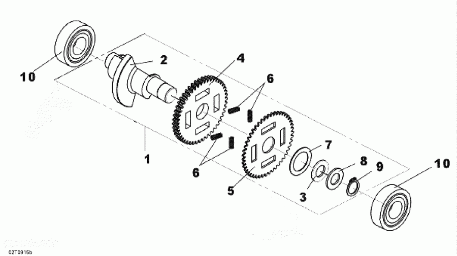 ATV  ������ DS 250 NA, CE & INT, 2011 - Balance Shaft