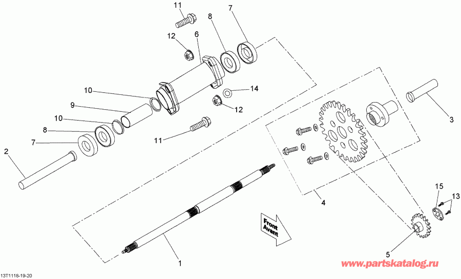  BRP DS 70, 2011 - Drive System, Rear