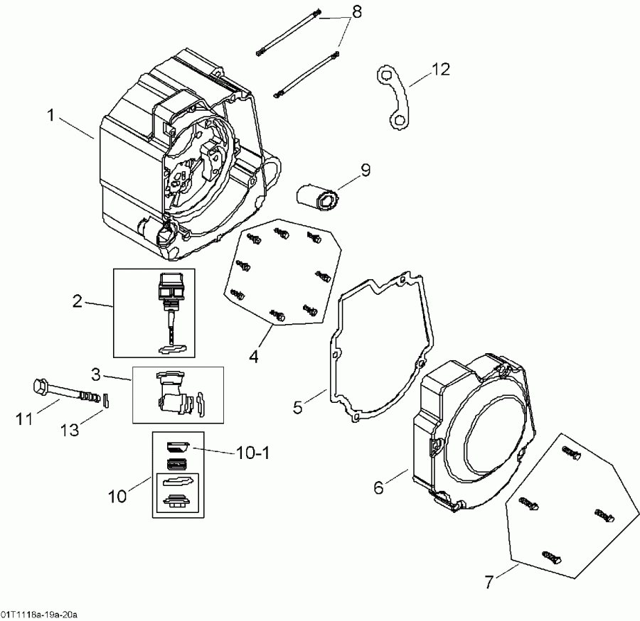   DS 90, 2011  - Crankcase, Right