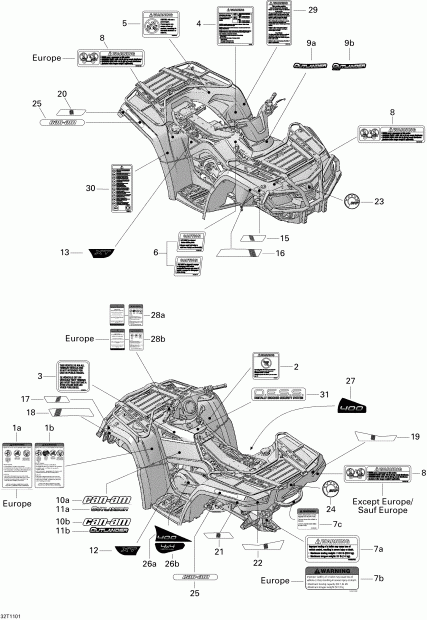 BRP  Outlander 400 EFI, 2011 - 