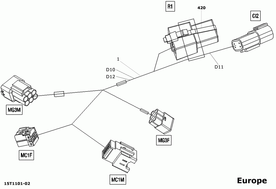 Outlander 400 EFI, 2011 - ��������� - ���� ��������, Front Section Added ������