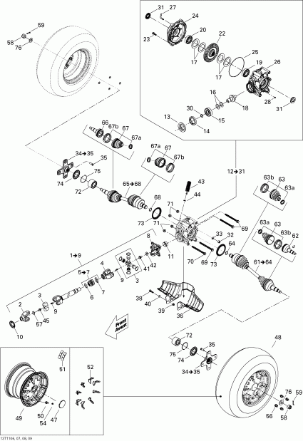  Bombardier - Drive System, Rear
