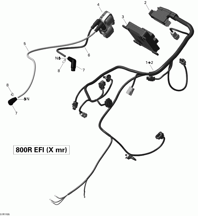 ATV - Engine Harness And Electronic Module