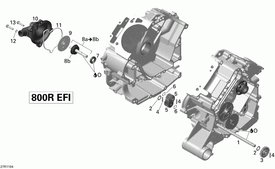  BRP Outlander 800R EFI, XXC, 2011 - Engine Cooling