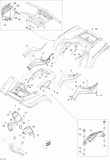 ������������  Outlander 800R EFI, XXC, 2011 ������ - Body And Accessories 3