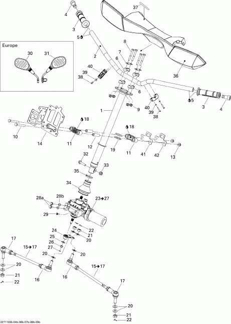 Bombardier Outlander Max 500 EFI, 2011 - ������� ������� Xt, Xt-p