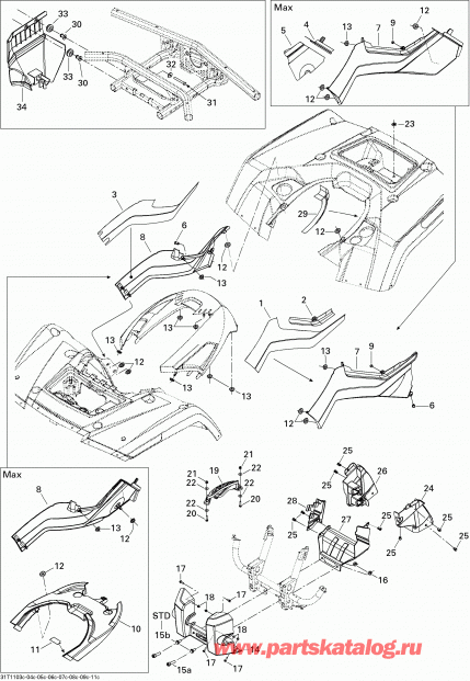 ����������  ����������� Outlander Max 800R EFI, 2011 - ������ � ���������� 3