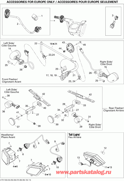 BRP Outlander Max 800R EFI, 2011 ������ - Electrical Accessories Europe