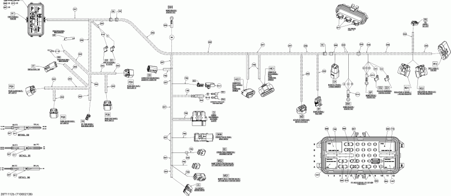 ���������� BRP Renegade 500 EFI, 2011 - Main Harness