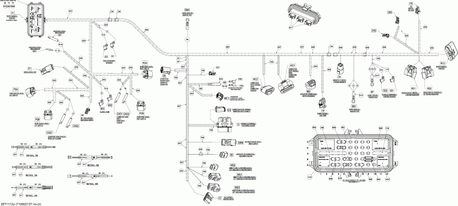 ����������  Renegade 500 EFI, 2011 - Main Harness Europe