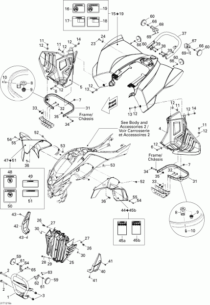 ������������  ����������� DS 450EFI STD, 2012 - Body And Accessories 1