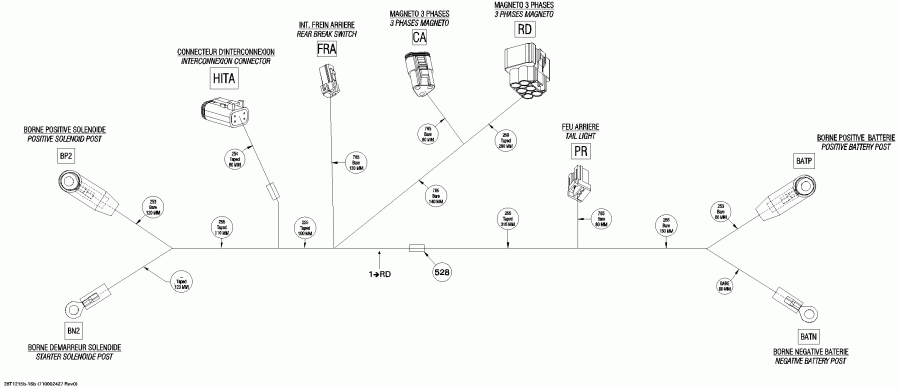 DS 450EFI STD, 2012 - Main   Rear Section