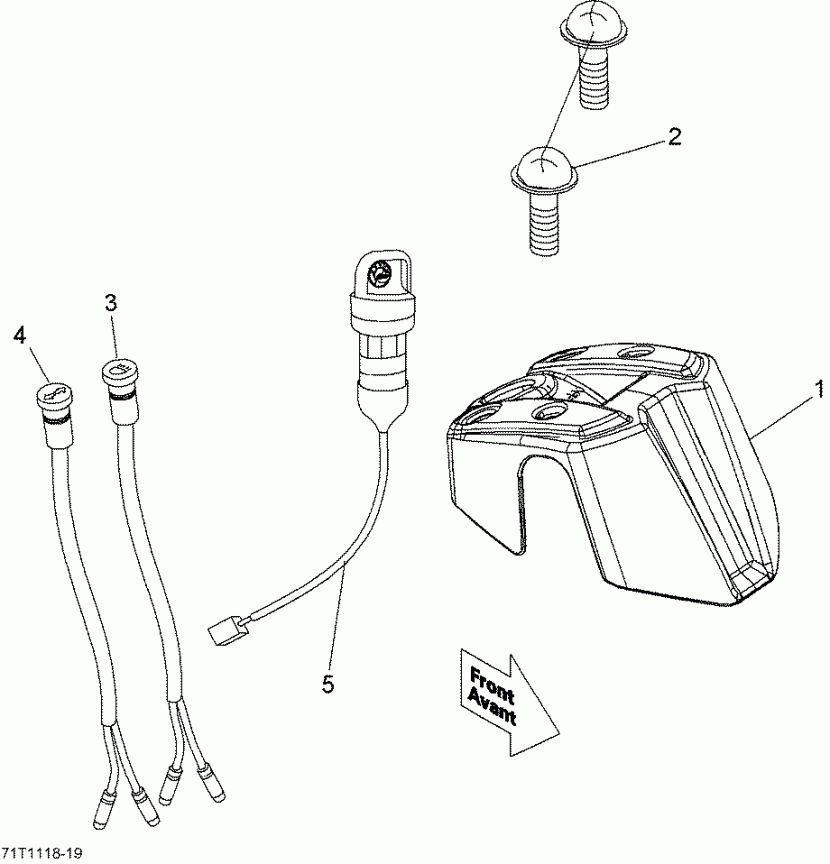  DS 70, 2012 - Indicator Lights And Cover