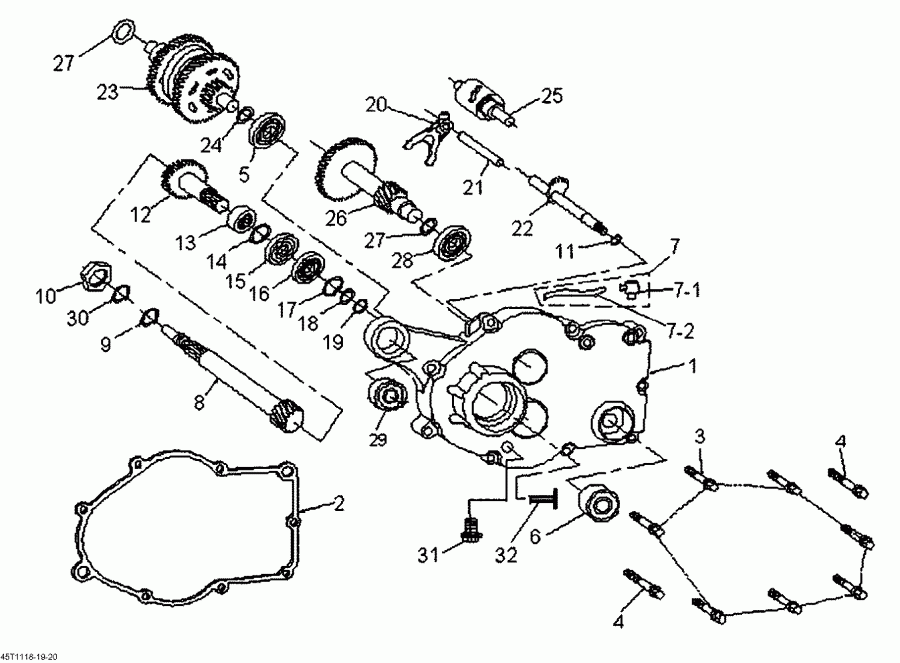  BRP DS 90, 2012 - Gear Box