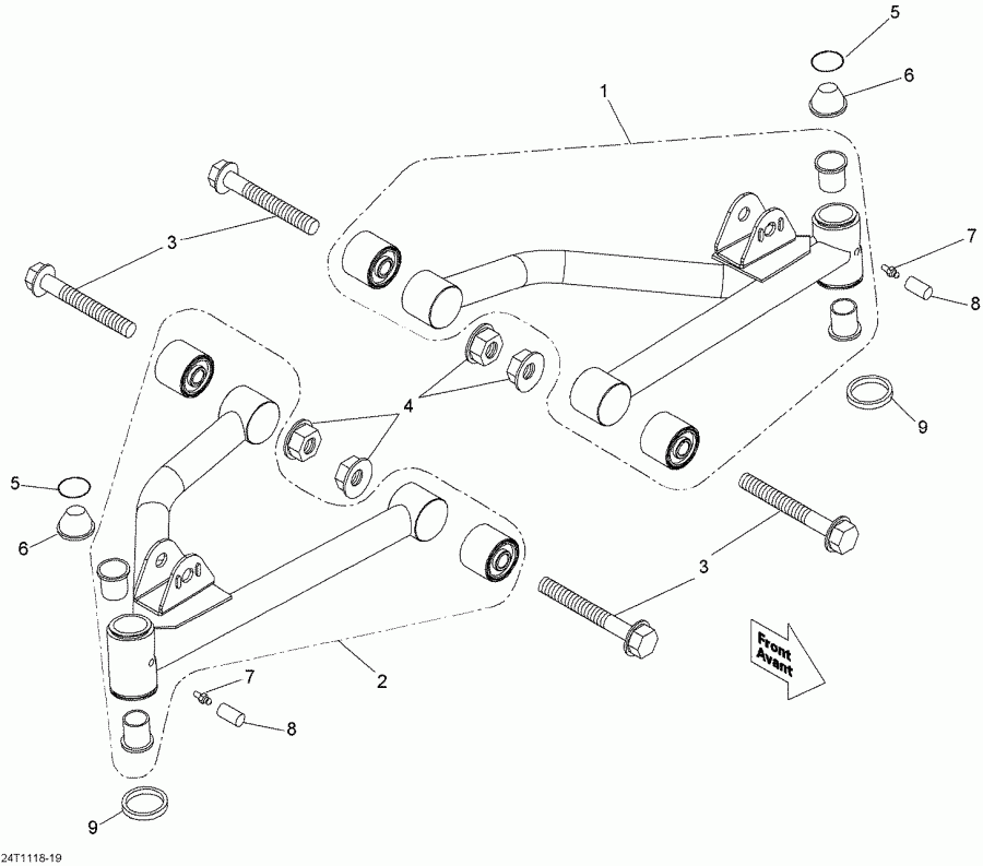  Bombardier DS 90, 2012 - Front Suspension Arm