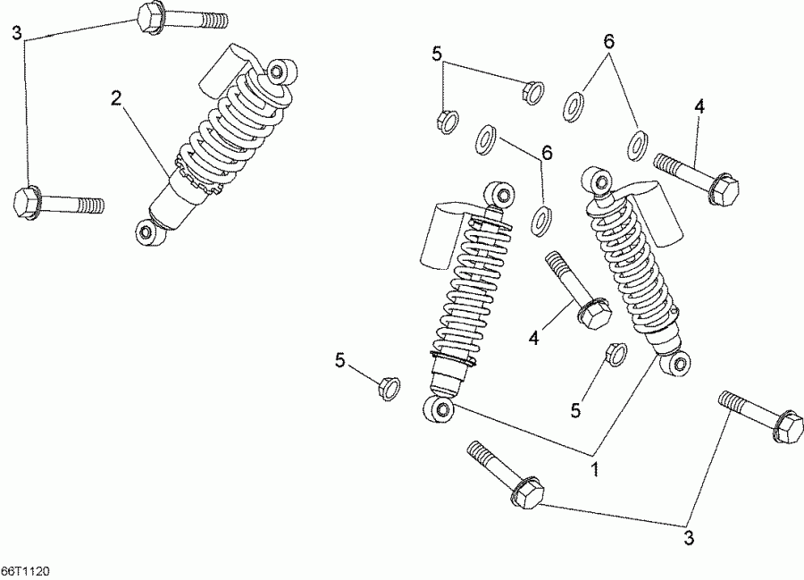 ATV  DS 90 X, 2012  - Shocks