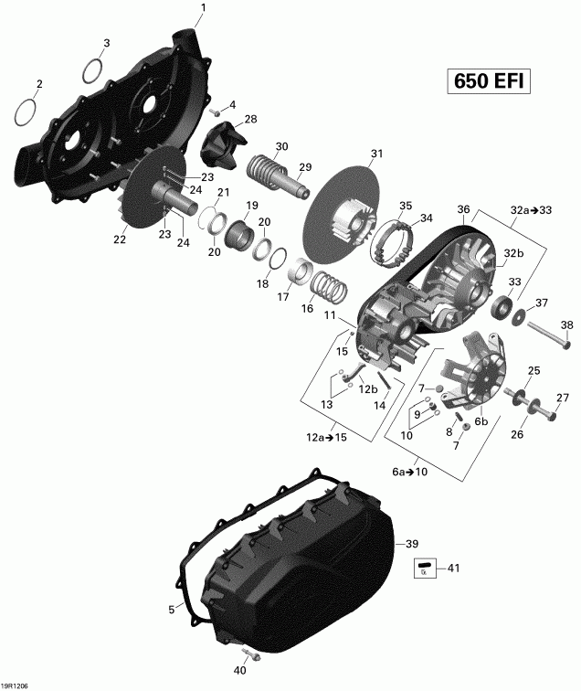  BRP Outlander 650EFI STD & XT, 2012  - Transmission