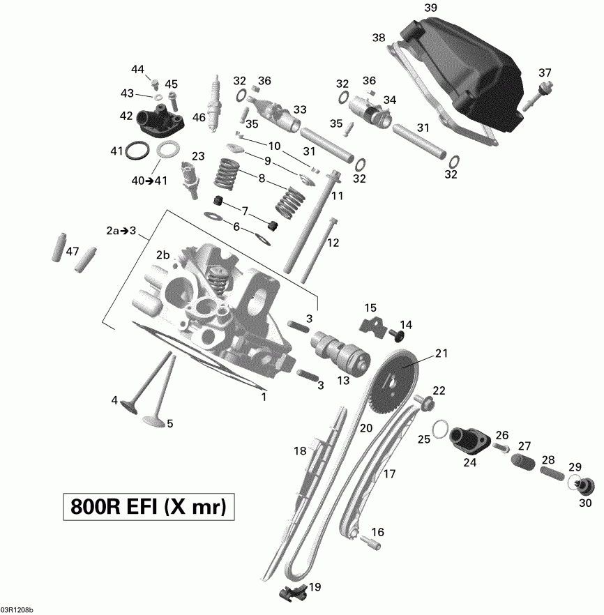���������� Bombardier Outlander 800REFI Xmr, 2012 - ������� ����� ��������, Rear