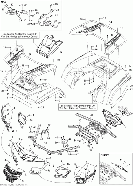 Outlander 800REFI Xmr, 2012 - Body And Accessories 2