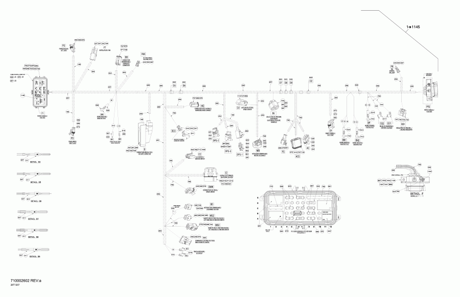 ������ Outlander 800REFI Xmr, 2012 - Main Harness Xmr