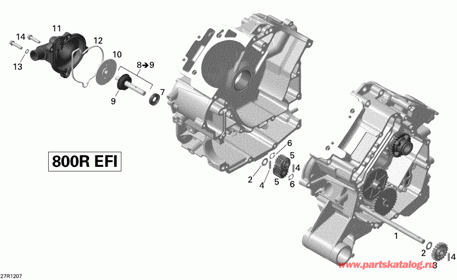 ATV  Outlander MAX 800REFI LTD, 2012 - Engine Cooling