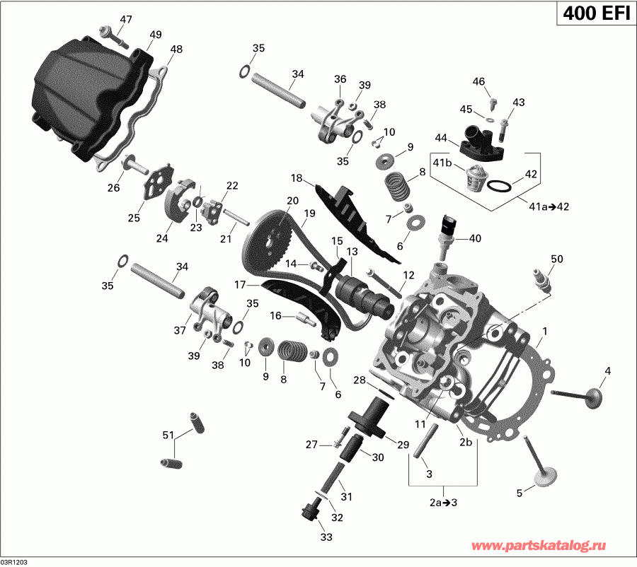   Outlander STD, XT, 400 EFI, 2012  - Cylinder Head