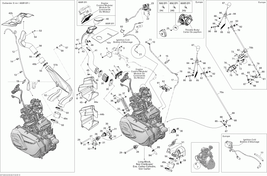  BRP Renagade 500EFI STD, 2012  - 