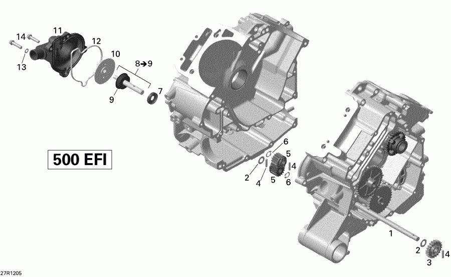  BRP Renagade 500EFI STD, 2012 - Engine Cooling