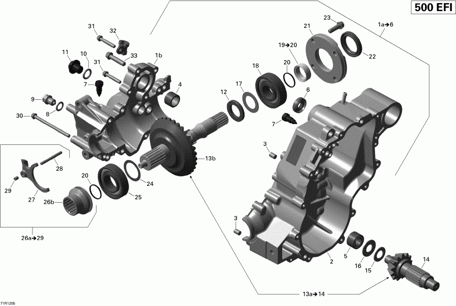  BRP Renagade 500EFI STD, 2012 -  Box Output 