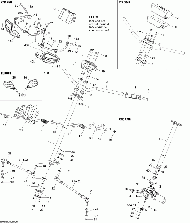   Renagade 500EFI STD, 2012  - Steering