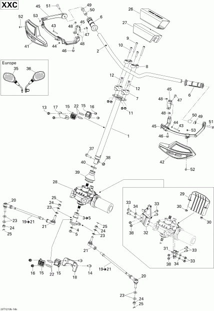 ���������� BRP Renegade STD, XXC, 1000 EFI, 2012 - Steering Xxc