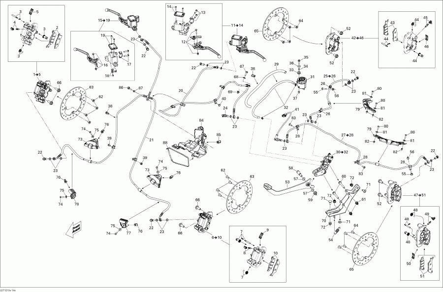 ���������� Bombardier Renegade STD, XXC, 800R EFI, 2012 - Hydraulic Brakes Except Europe