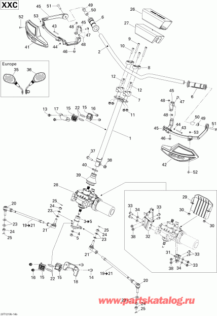 BRP ������ Renegade STD, XXC, 800R EFI, 2012 - Steering Xxc