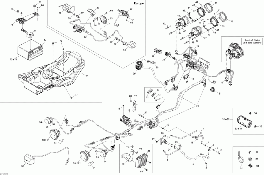 Renegade STD, XXC, 800R EFI, 2012 - Electrical System