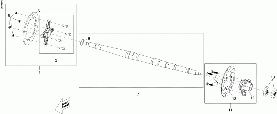 ATV  DS 250 NA, CE & INT, 2013  - Drive Shaft