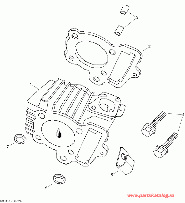 ATV BRP DS 70, 2013 - Cylinder