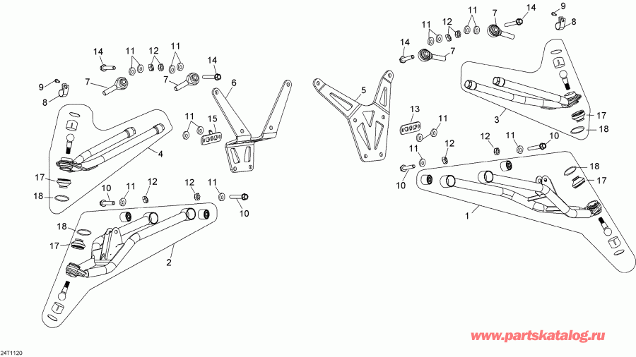  BRP  DS 90 X, 2013 - Front Suspension Arm