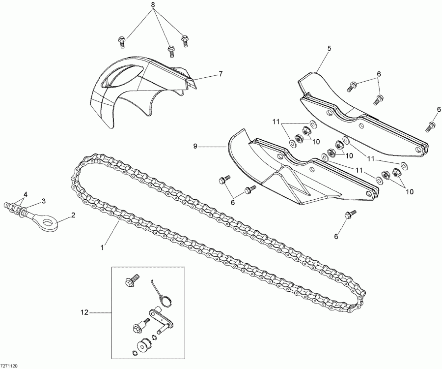  BRP DS 90 X, 2013 - Chain