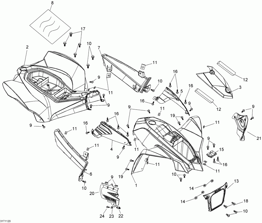  BRP  DS 90 X, 2013 - Body And Accessories