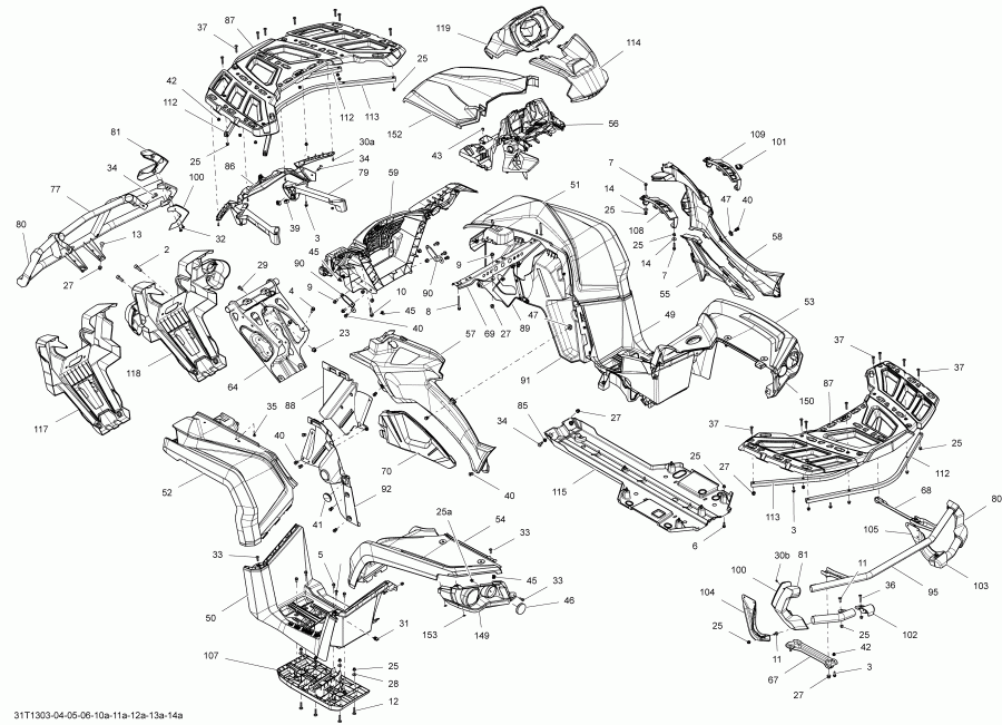����������  ������ Outlander 1000EFI, DPS, XT & XT-P, 2013 - ������ � ����������