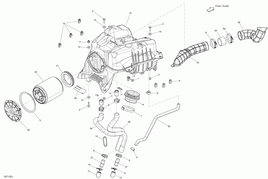   Outlander 650EFI XMR, 2013 - Air  